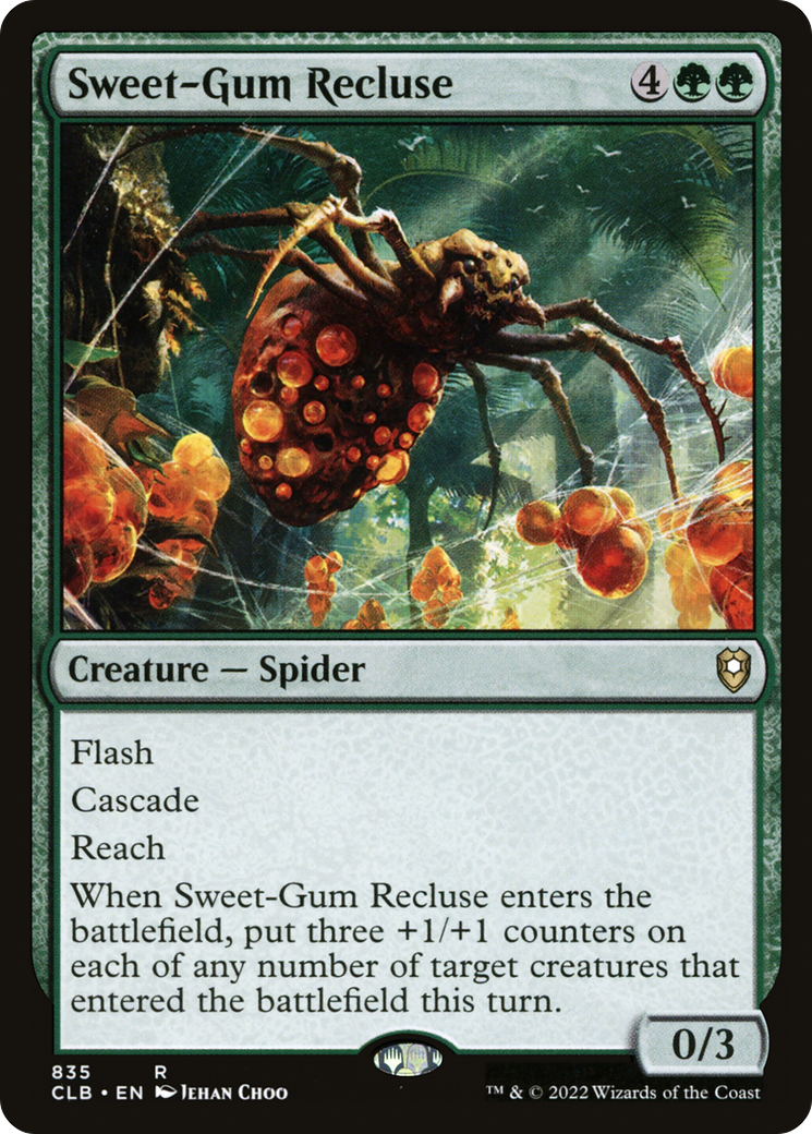 Sweet-Gum Recluse (835) - Commander Legends: Battle for Baldur's Gate