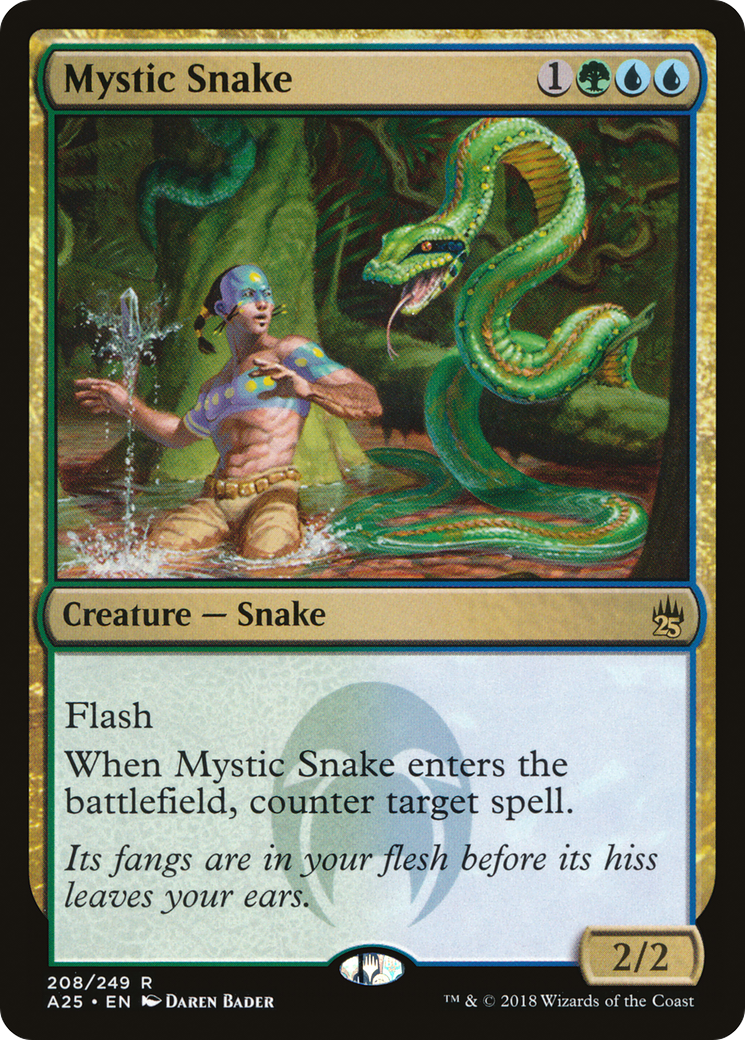 Mystic Snake (208) Foil - Masters 25