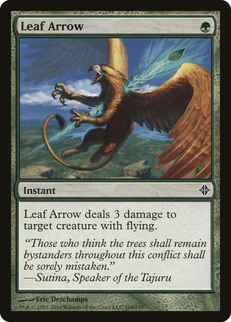Leaf Arrow (194) Foil - Rise of the Eldrazi