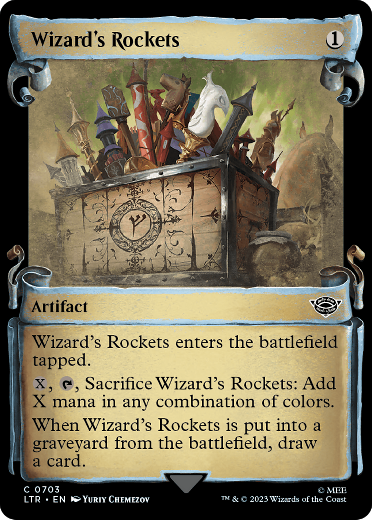 Wizard's Rockets (Showcase Scrolls) (Showcase) (703) Foil - The Lord of the Rings: Tales of Middle-earth