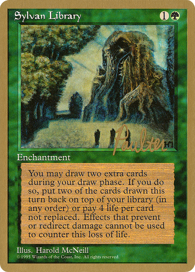 Sylvan Library - 1996 Preston Poulter (4ED) - Pro Tour Collector Set