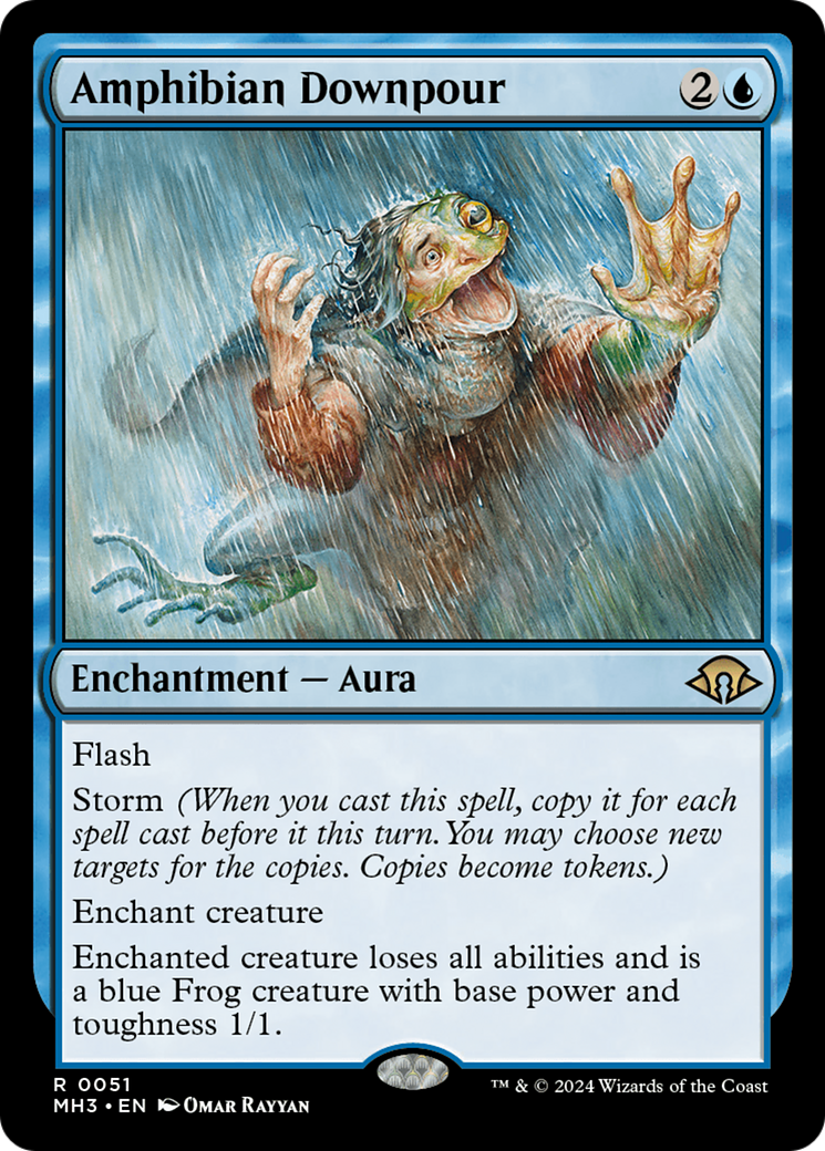 Amphibian Downpour (051) Foil - Modern Horizons 3