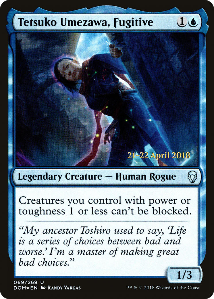 Tetsuko Umezawa, Fugitive (069) Foil - Dominaria Promos