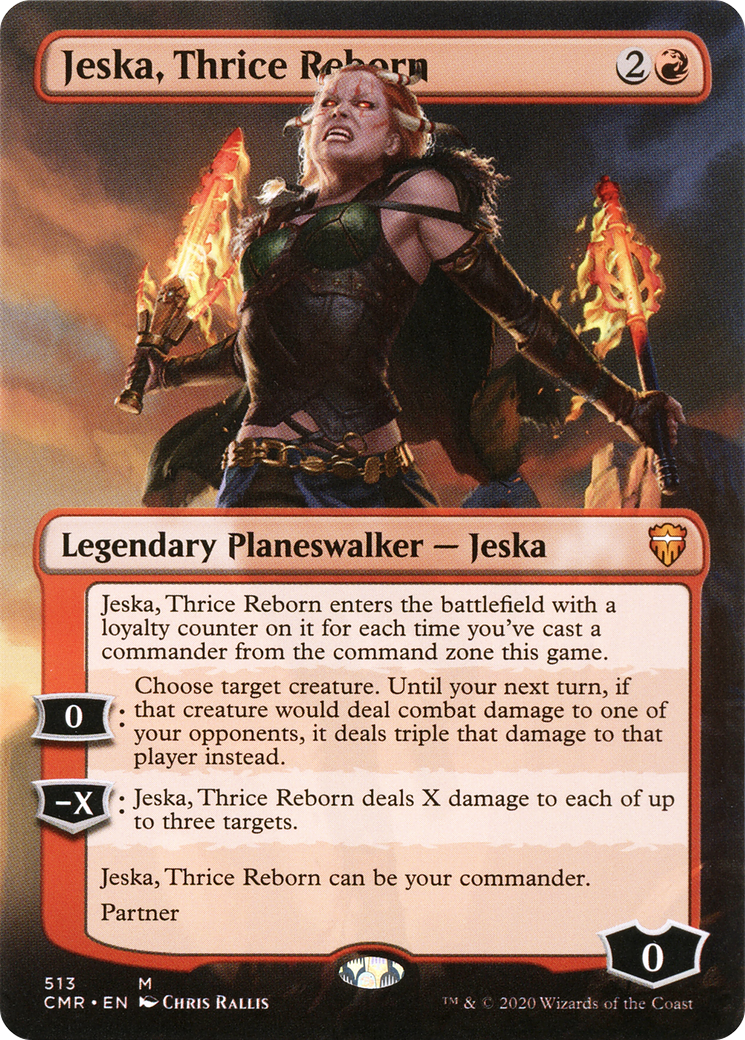 Jeska, Thrice Reborn (Borderless) (513) Foil - Commander Legends