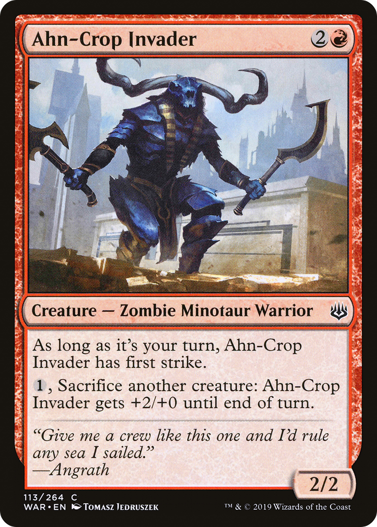 Ahn-Crop Invader (113) Foil - War of the Spark