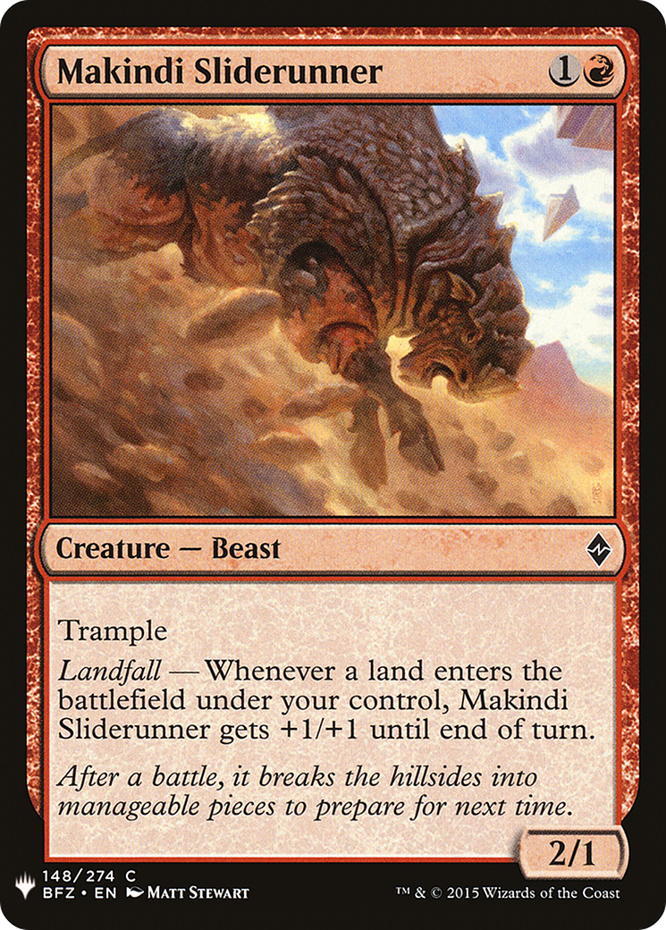 Makindi Sliderunner (BFZ-148) - The List