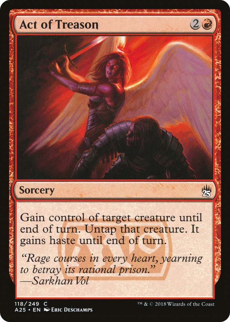 Act of Treason (118) - Masters 25