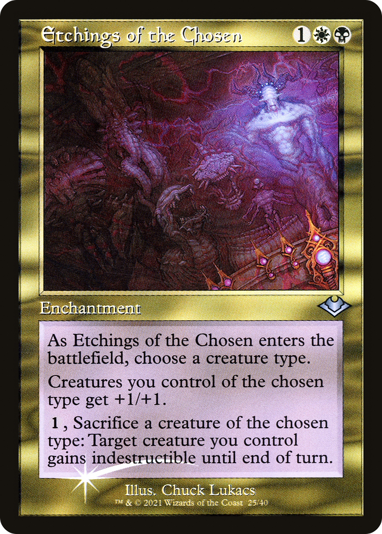 Etchings of the Chosen (Retro) (025) Foil - Modern Horizons 1 Timeshifts