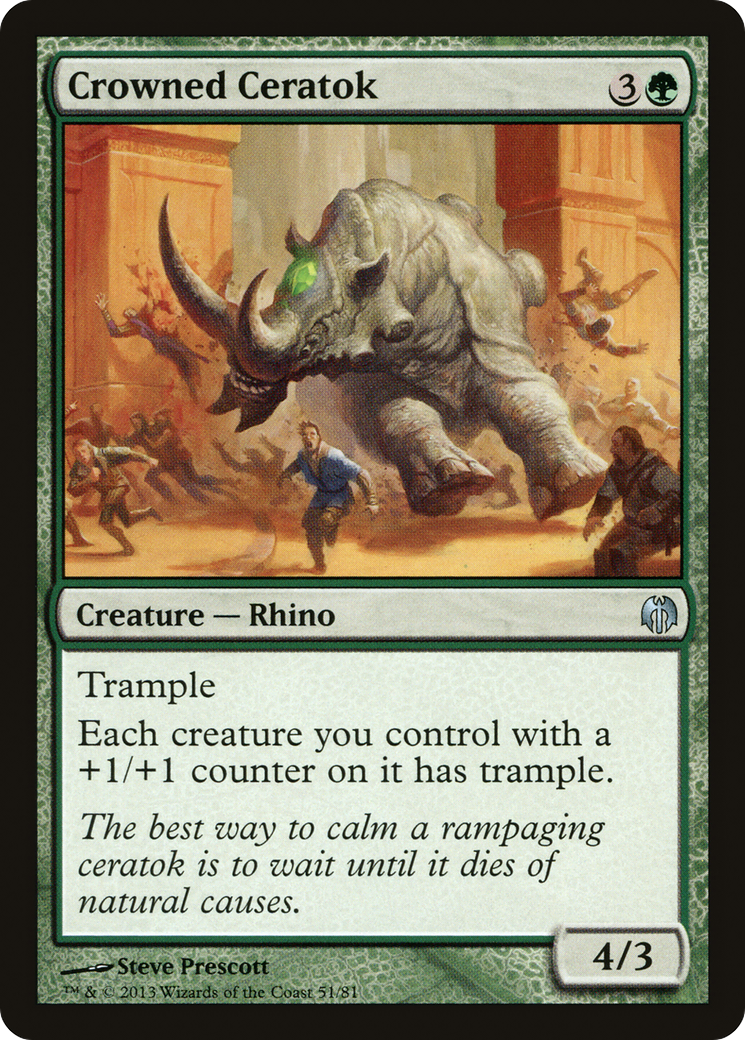 Crowned Ceratok (051) - Duel Decks: Heroes vs. Monsters