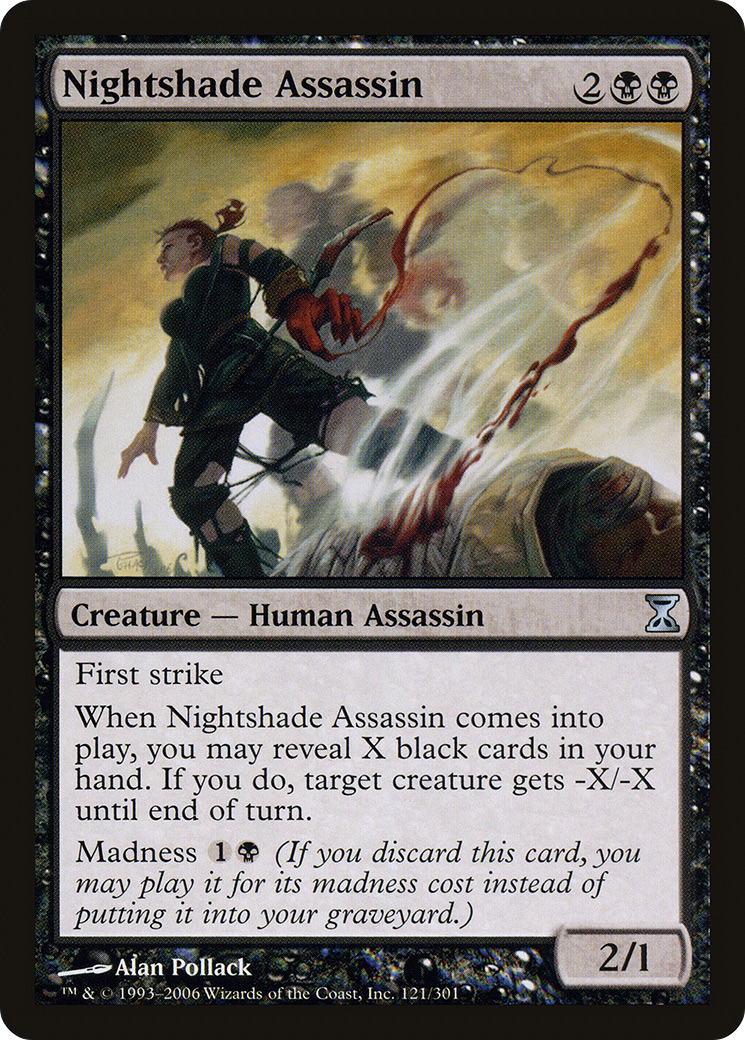 Nightshade Assassin (121) - Time Spiral