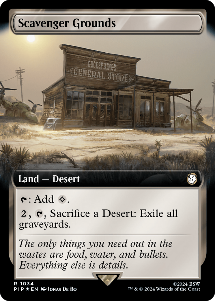 Scavenger Grounds (Extended Art) (Surge Foil) (Extended Art) (1034) Foil - Fallout