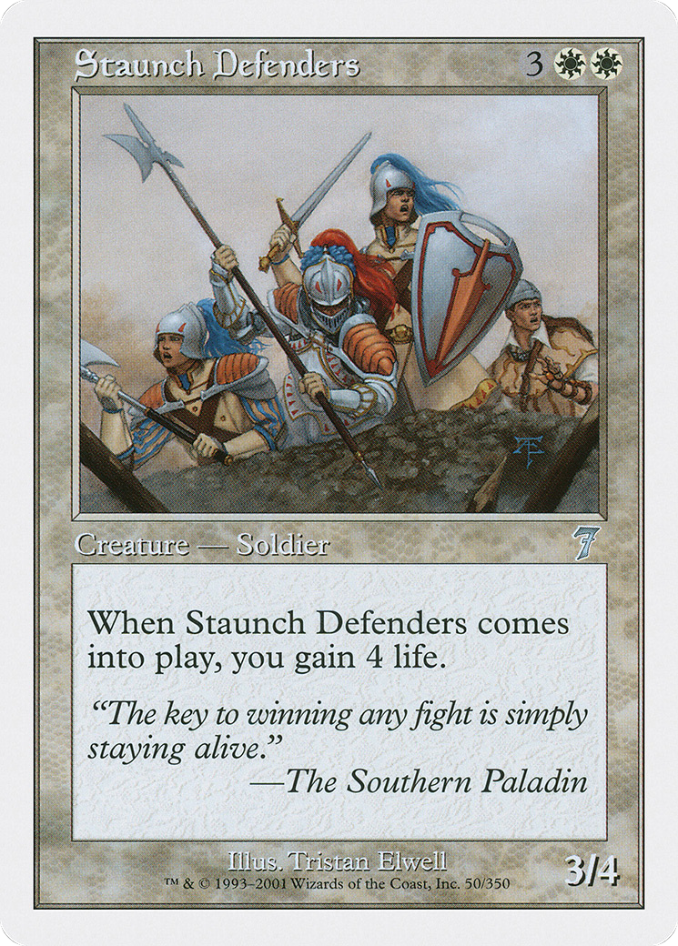 Staunch Defenders (050) Foil - Seventh Edition