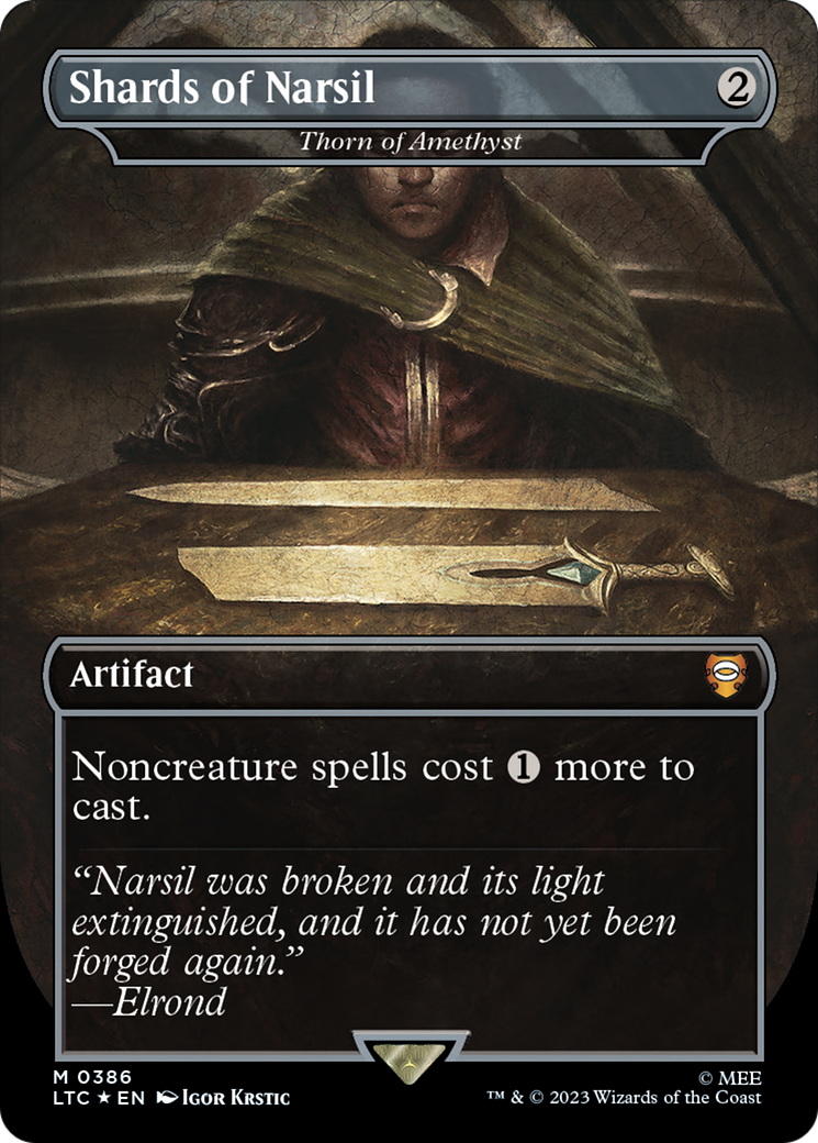 Shards of Narsil – Thorn of Amethyst (Surge Foil) (386) Foil - Tales of Middle-earth Commander