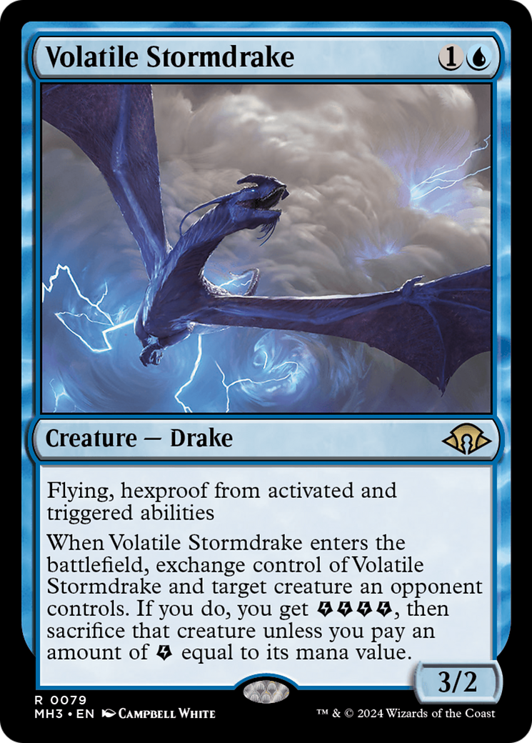 Volatile Stormdrake (079) Foil - Modern Horizons 3