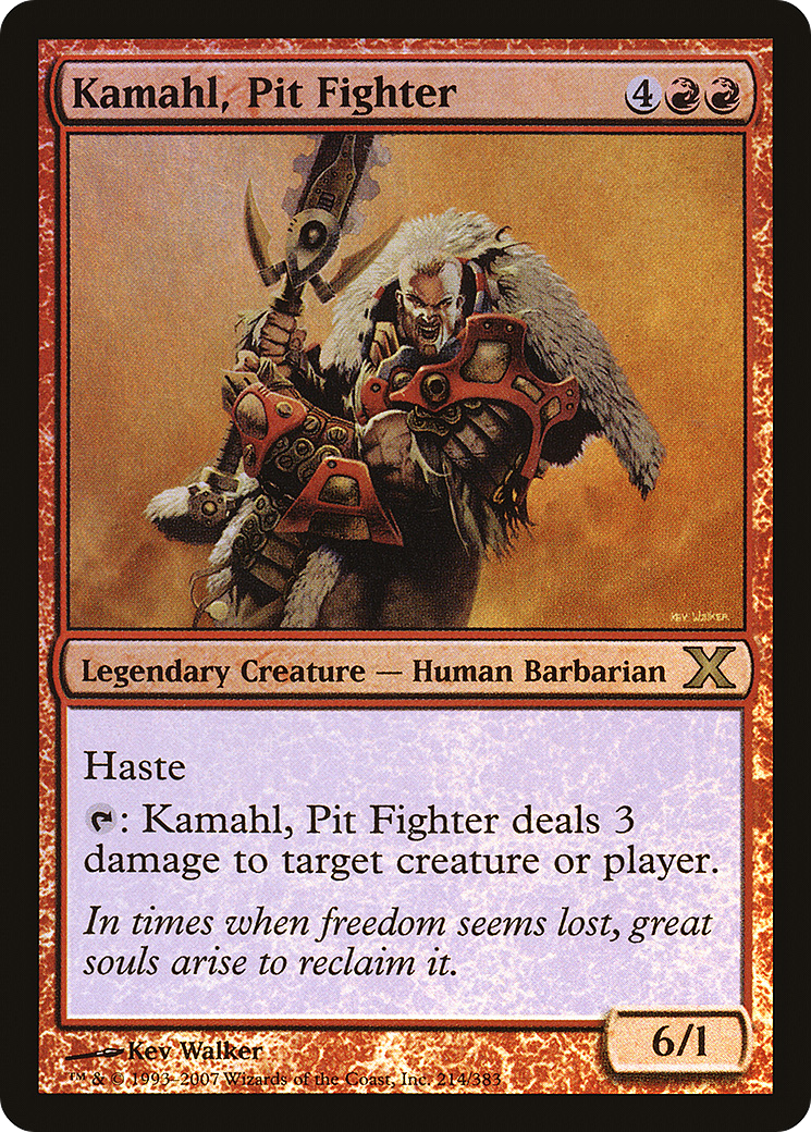 Kamahl, Pit Fighter (214) Foil - Tenth Edition