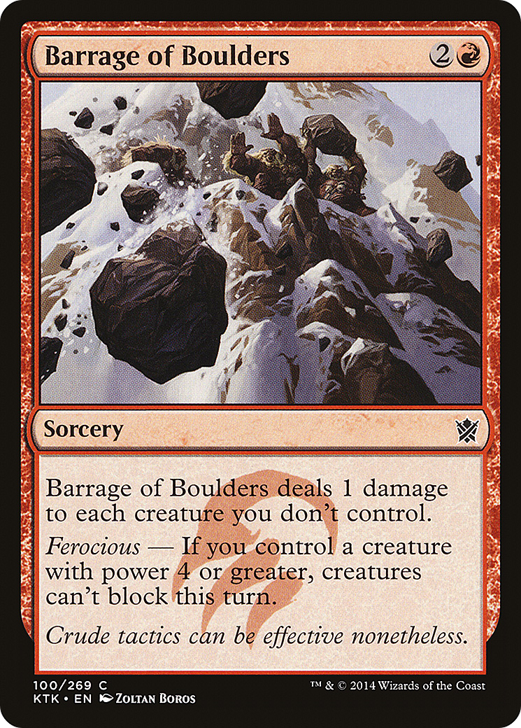 Barrage of Boulders (100) Foil - Khans of Tarkir