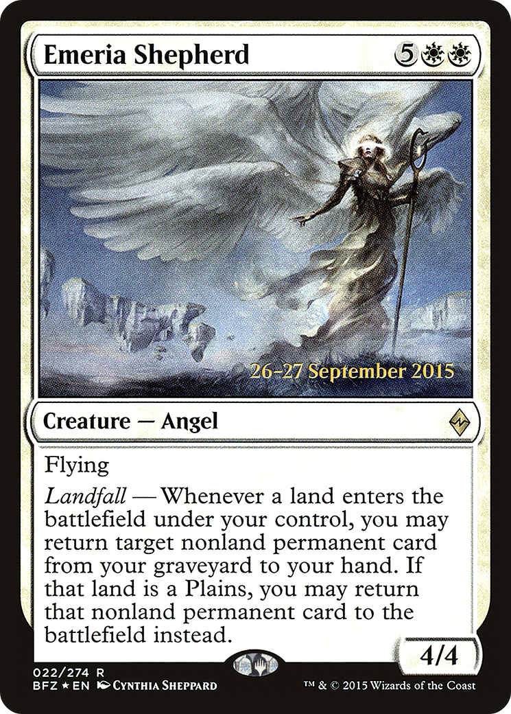 Emeria Shepherd (22s) Foil - Battle for Zendikar Promos