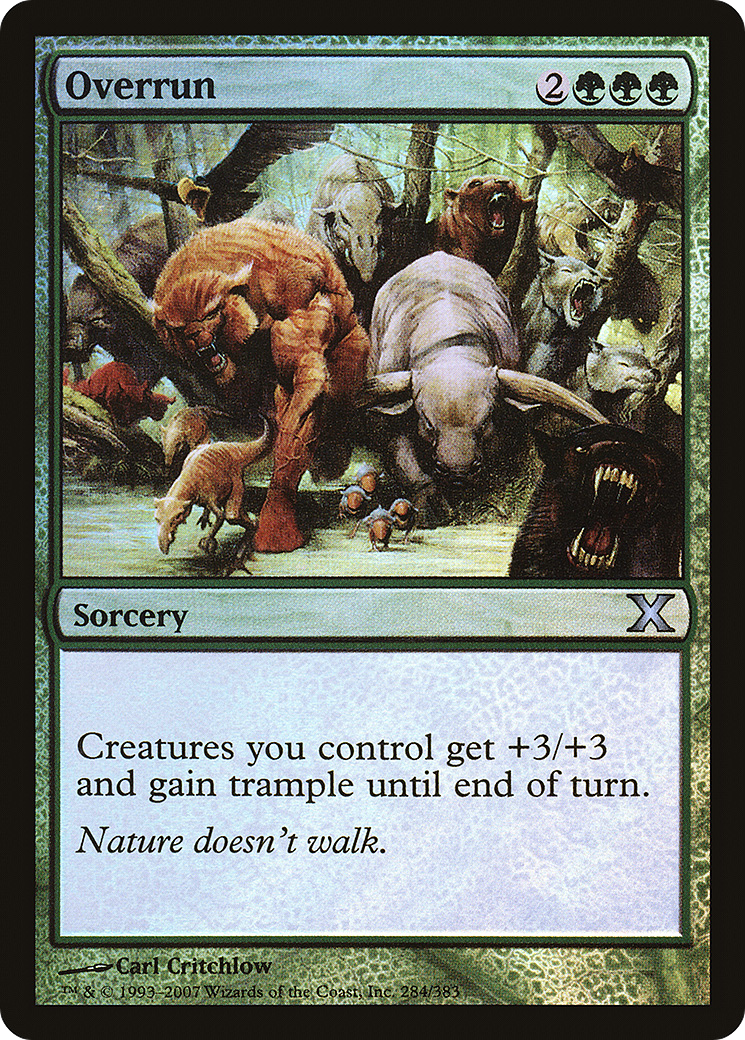 Overrun (284) Foil - Tenth Edition