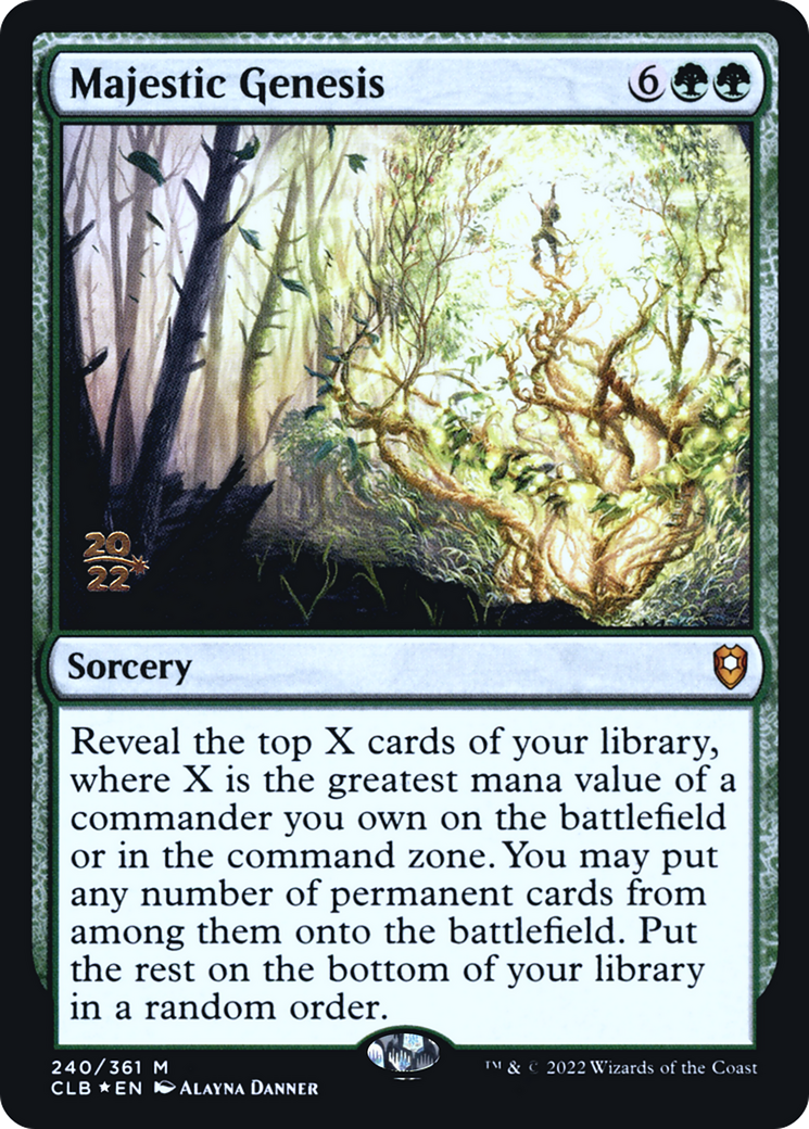 Majestic Genesis (240) Foil - Battle for Baldur's Gate Promos