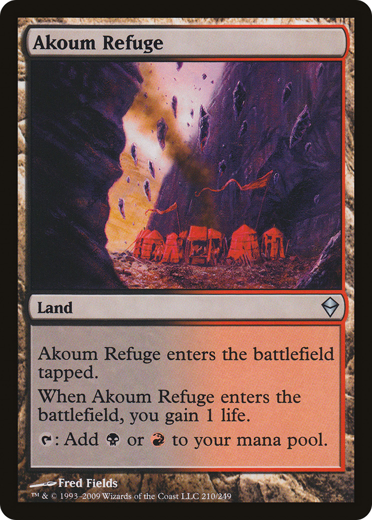 Akoum Refuge (210) Foil - Zendikar