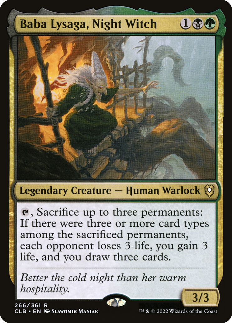 Baba Lysaga, Night Witch (266) Foil - Commander Legends: Battle for Baldur's Gate