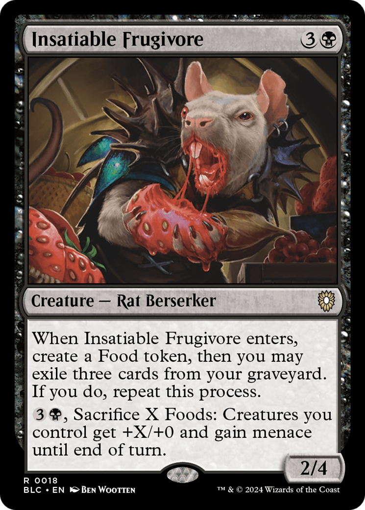 Insatiable Frugivore (018) - Bloomburrow Commander