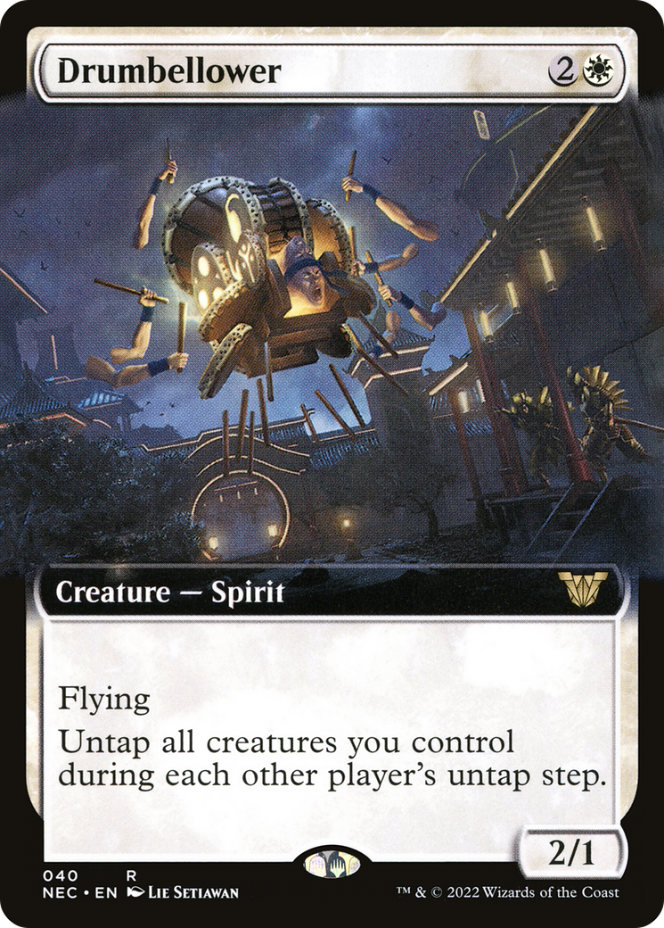 Drumbellower (Extended Art) (040) - Neon Dynasty Commander