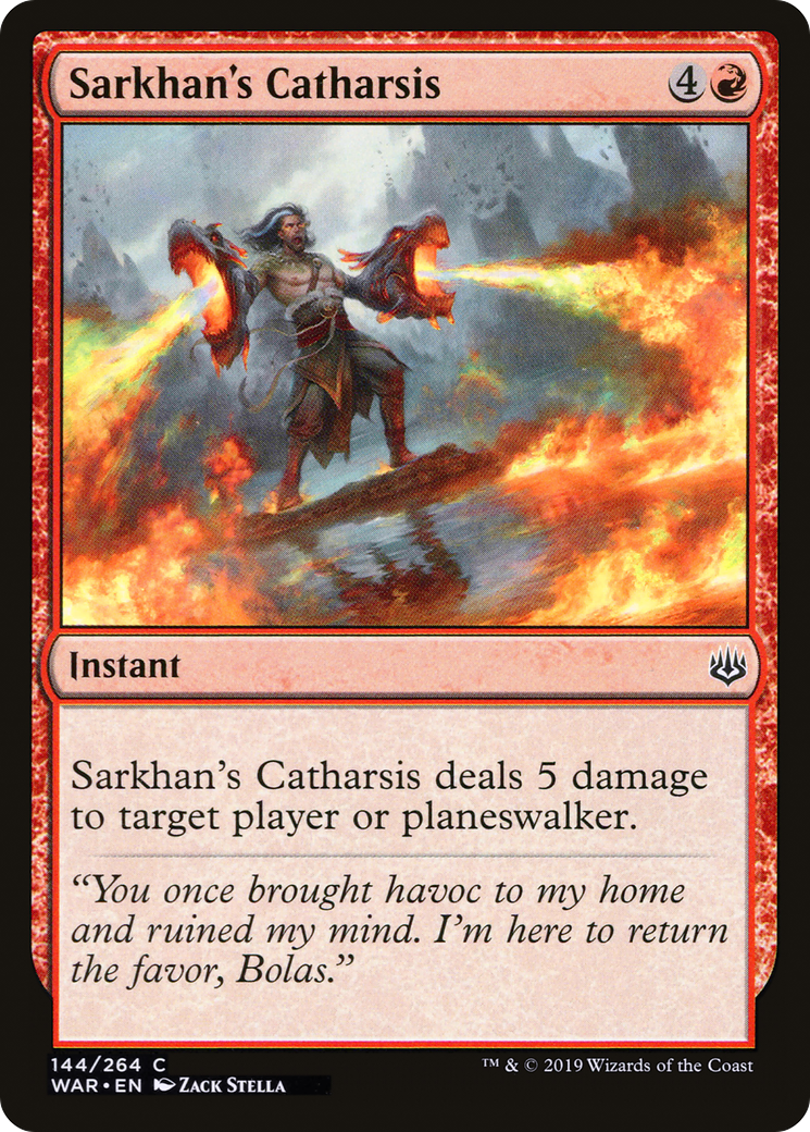 Sarkhan's Catharsis (144) Foil - War of the Spark