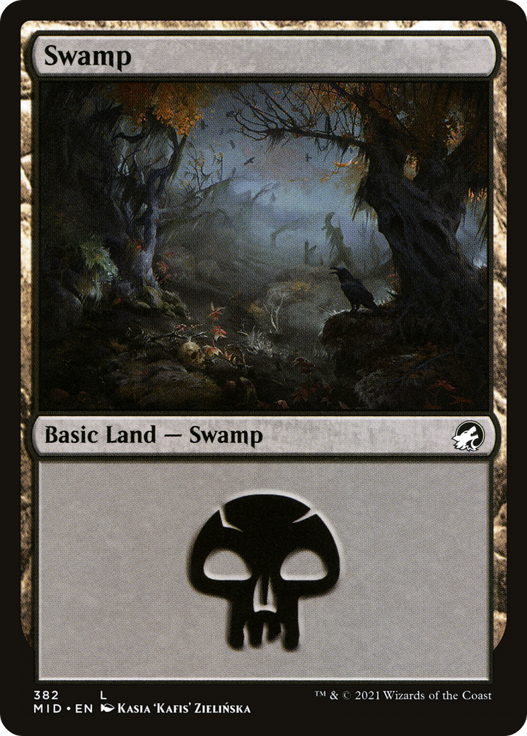 Swamp (382) Foil - Innistrad: Midnight Hunt