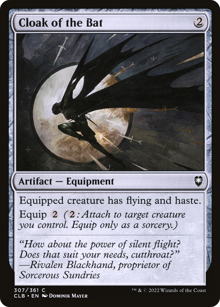 Cloak of the Bat (307) Foil - Commander Legends: Battle for Baldur's Gate