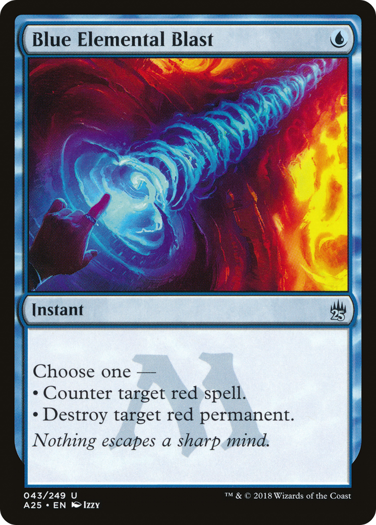 Blue Elemental Blast (043) Foil - Masters 25