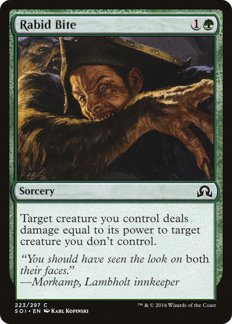 Rabid Bite (223) Foil - Shadows over Innistrad