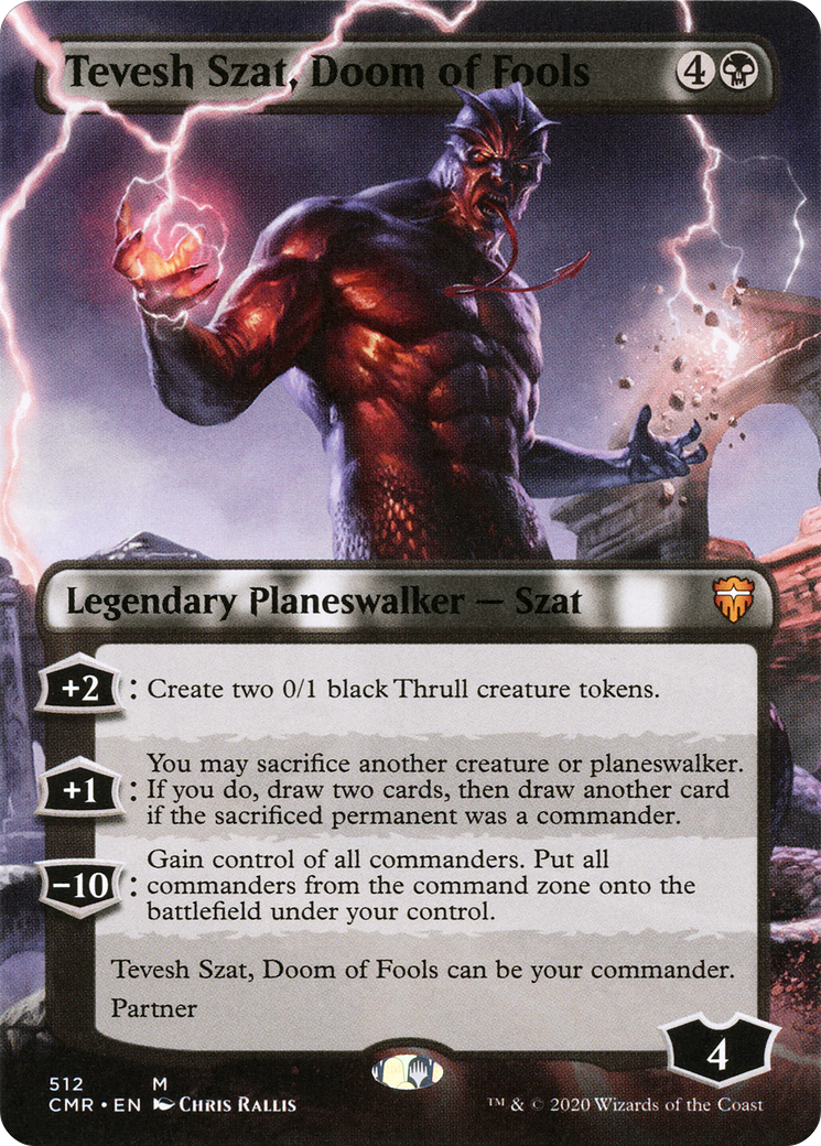 Tevesh Szat, Doom of Fools (Borderless) (512) - Commander Legends