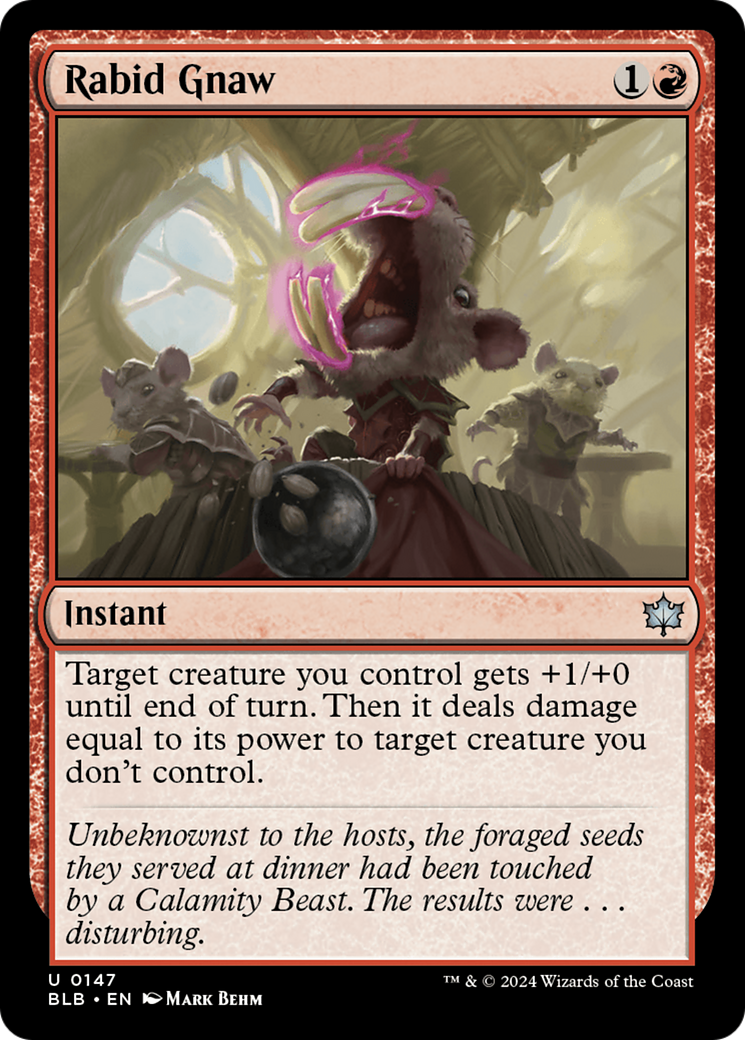 Rabid Gnaw (147) Foil - Bloomburrow