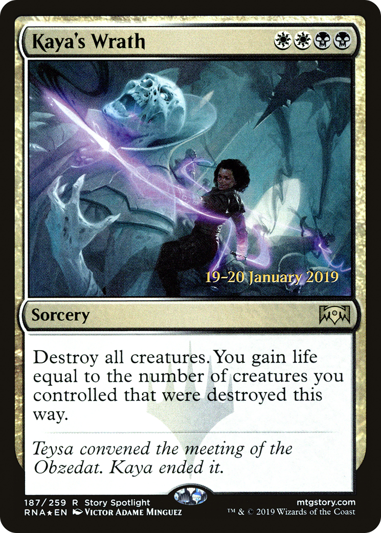 Kaya's Wrath (187s) Foil - Ravnica Allegiance Promos