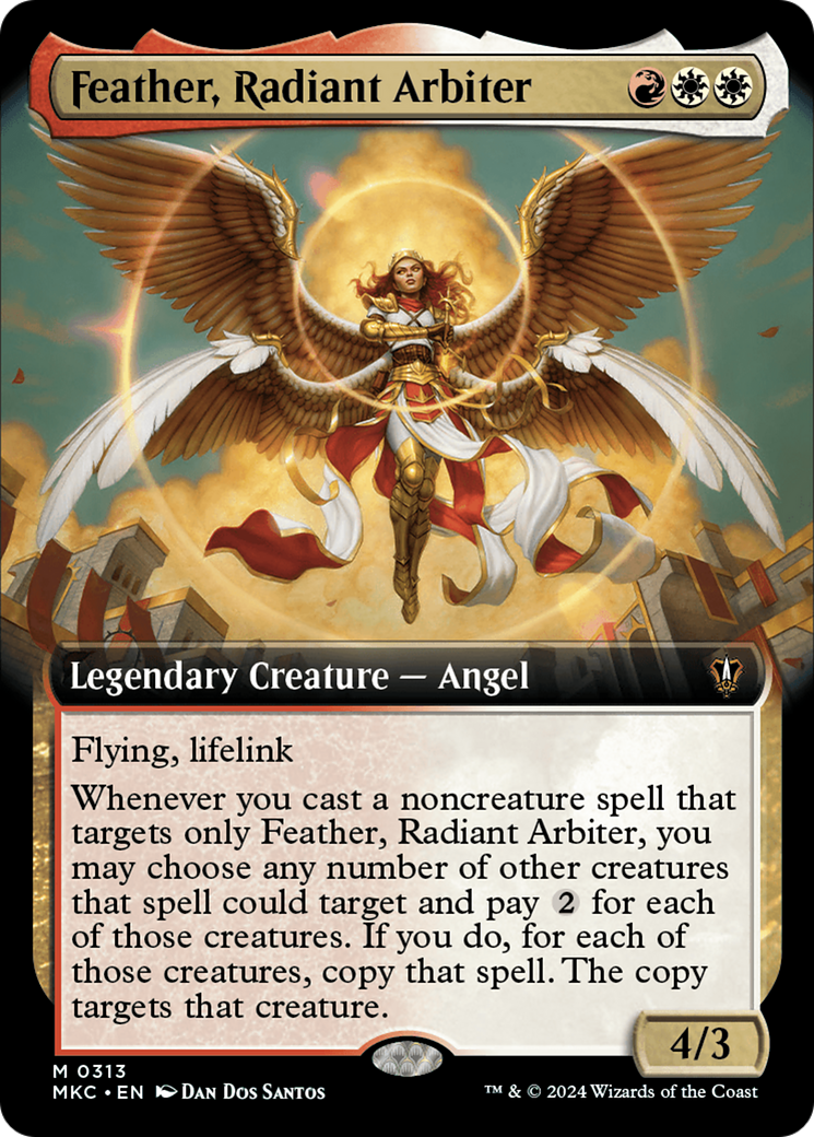 Feather, Radiant Arbiter (Extended Art) (313) Foil - Murders at Karlov Manor Commander