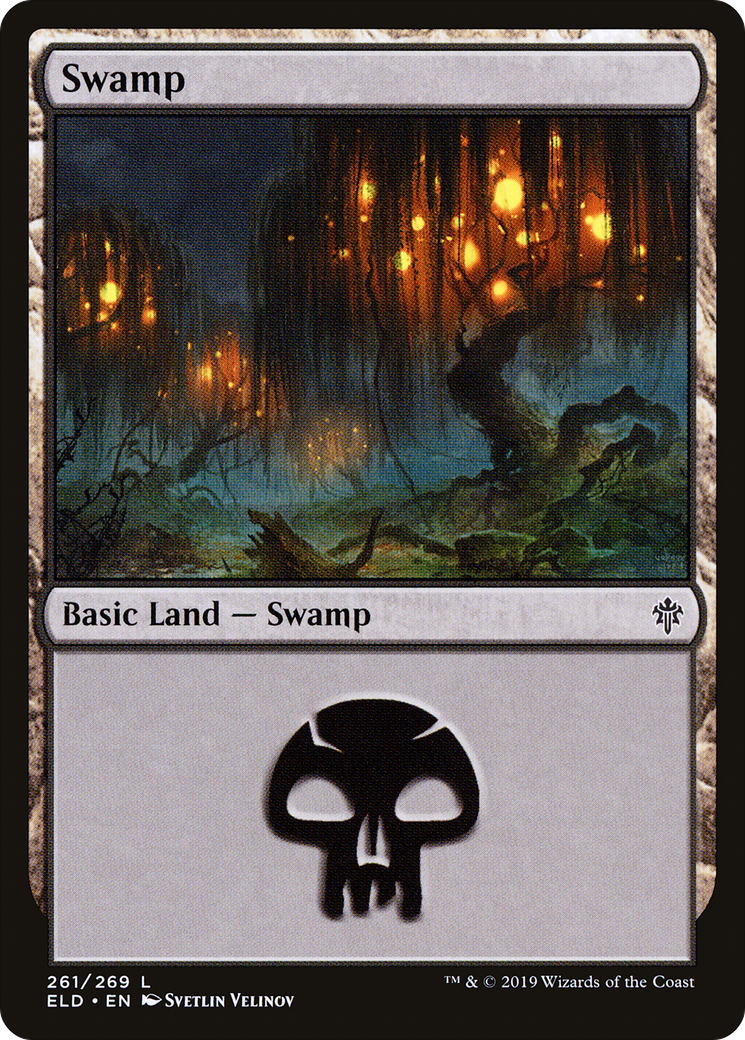 Swamp (261) Foil - Throne of Eldraine
