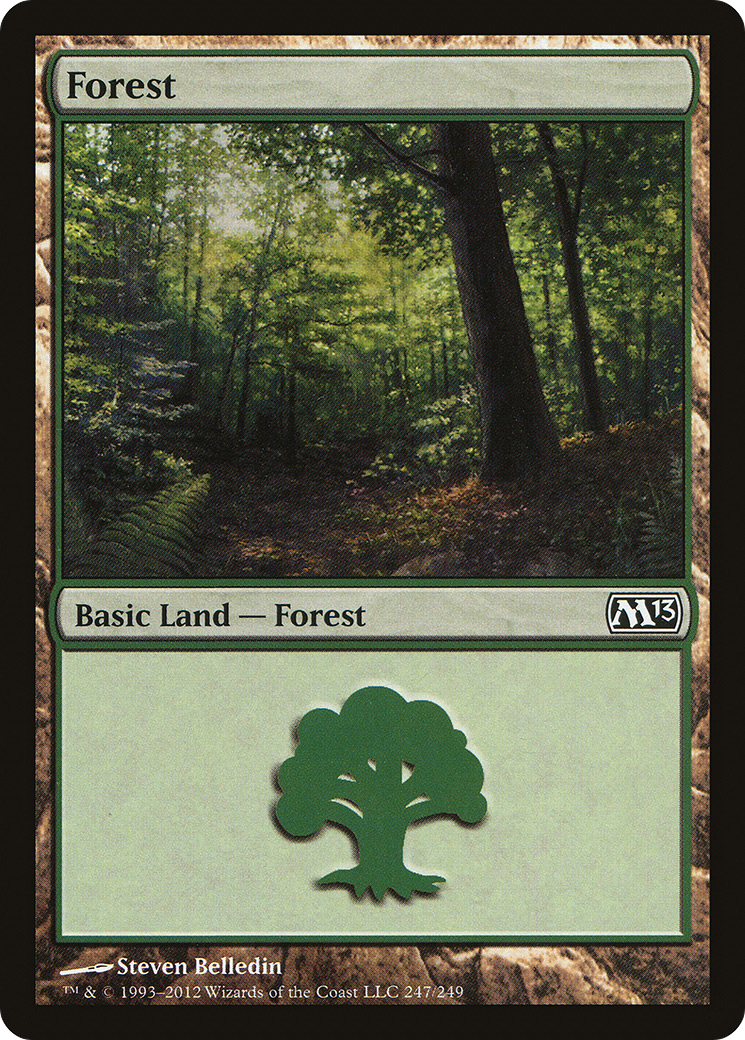 Forest (247) Foil - Magic 2013