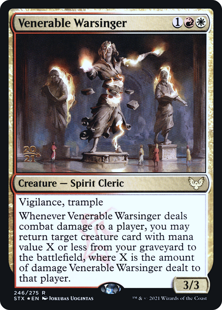 Venerable Warsinger (246s) Foil - Strixhaven: School of Mages Promos