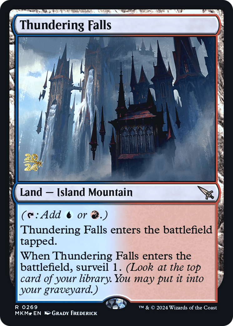 Thundering Falls (269) Foil - Murders at Karlov Manor Promos