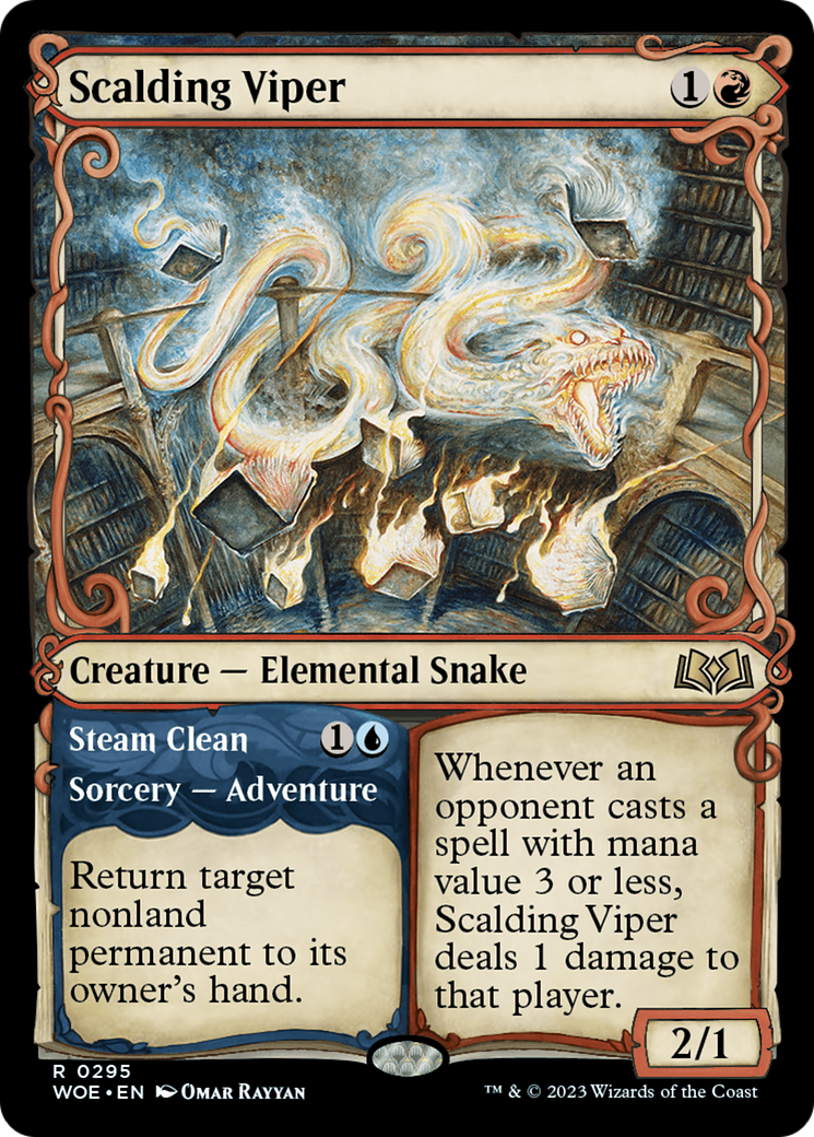 Scalding Viper (Showcase) (295) Foil - Wilds of Eldraine