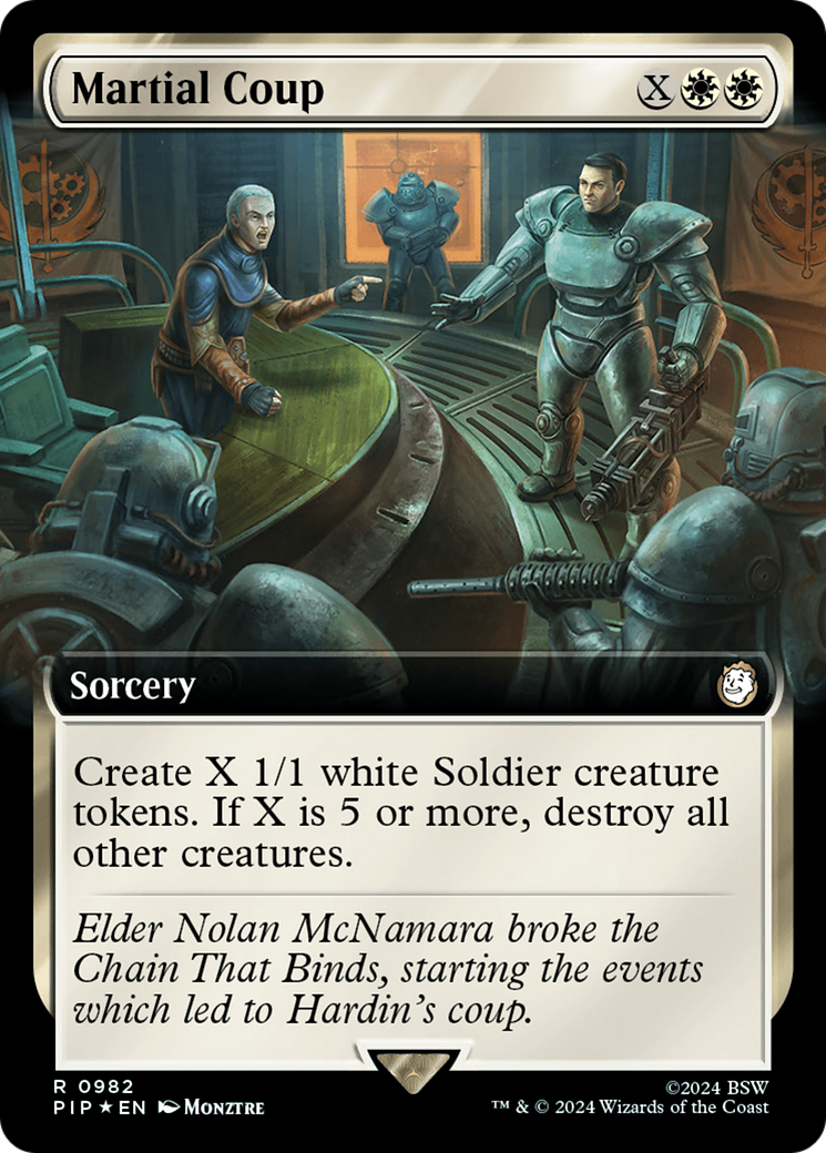 Martial Coup (Extended Art) (982) Surge Foil - Fallout