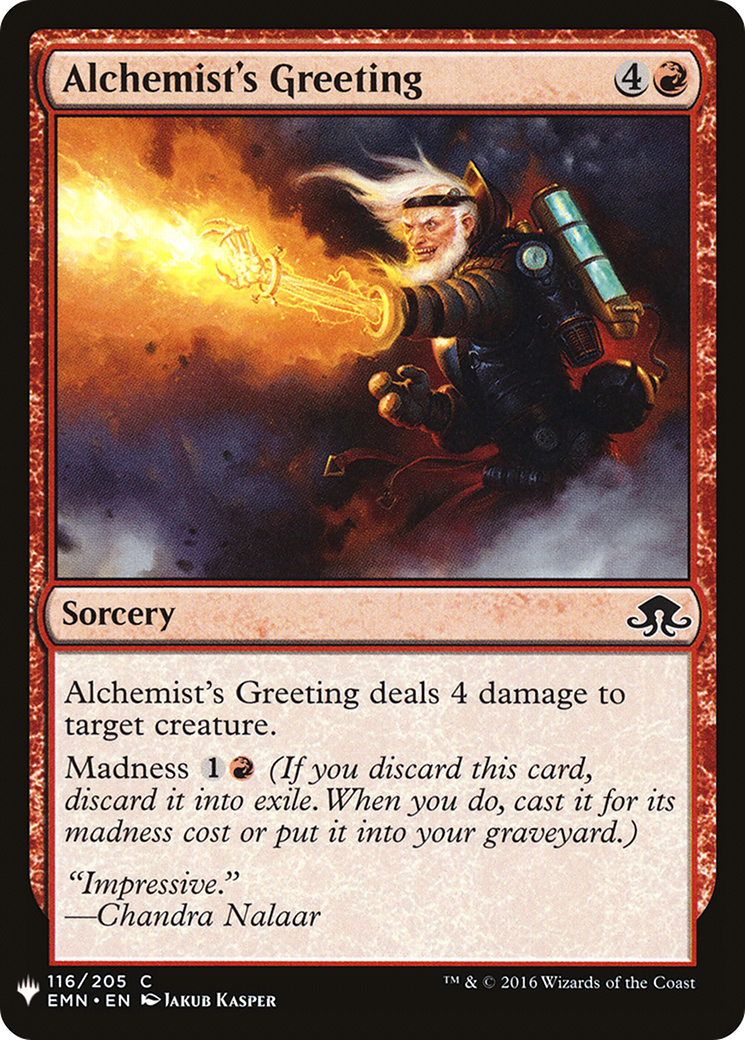 Alchemist's Greeting (EMN-116) - The List