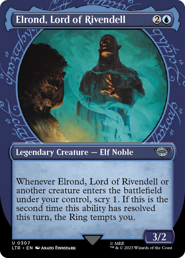 Elrond, Lord of Rivendell (Showcase) (307) Foil - The Lord of the Rings: Tales of Middle-earth