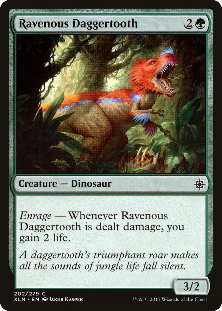 Ravenous Daggertooth (202) Foil - Ixalan
