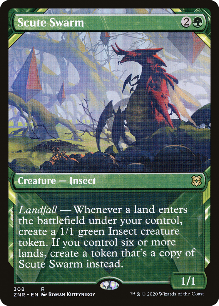 Scute Swarm (Showcase) (308) - Zendikar Rising