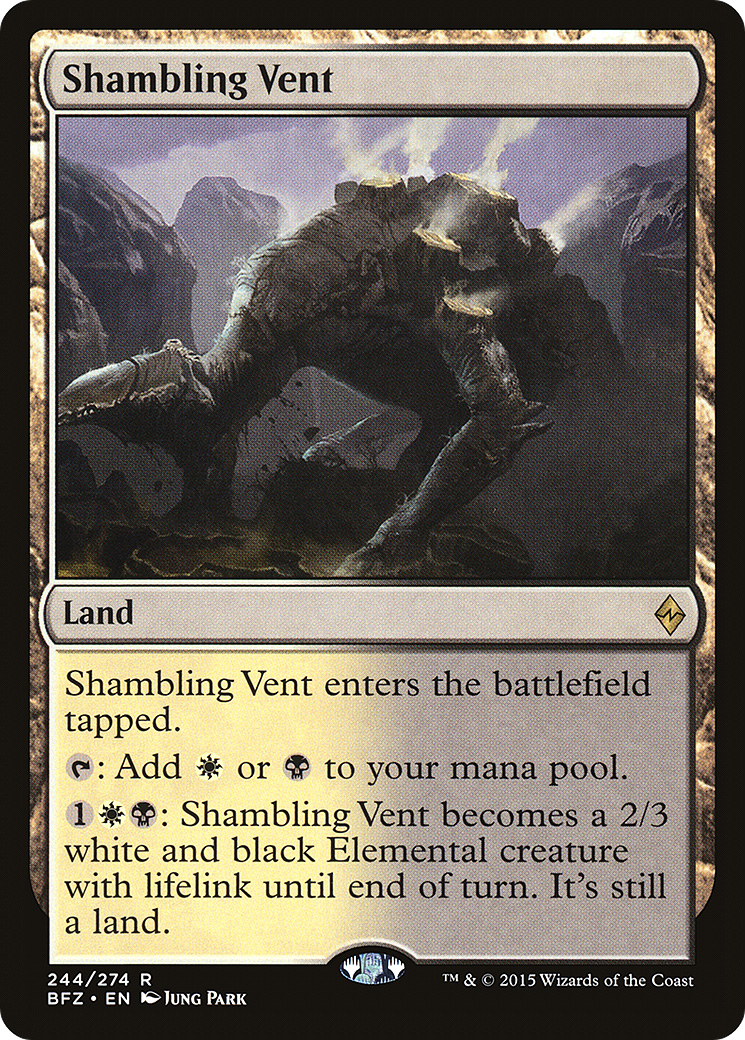 Shambling Vent (244) Foil - Battle for Zendikar