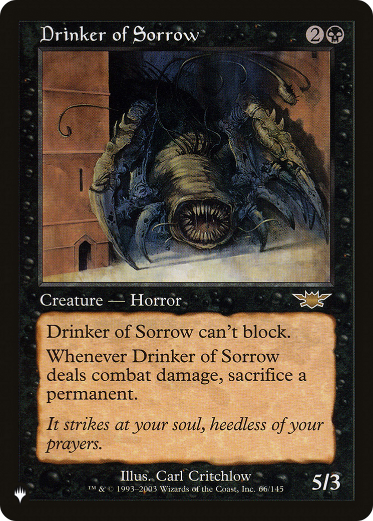 Drinker of Sorrow (Retro) (LGN-66) - The List
