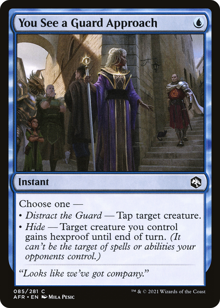 You See a Guard Approach (085) Foil - Adventures in the Forgotten Realms