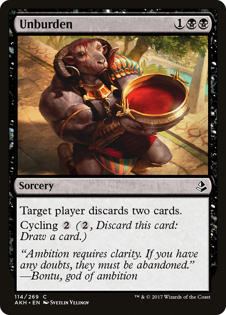 Unburden (114) Foil - Amonkhet